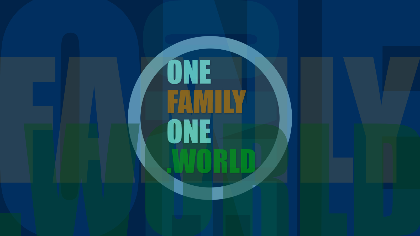 OneFamilyOne WorldFlag