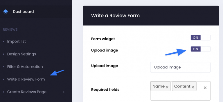 write a review form