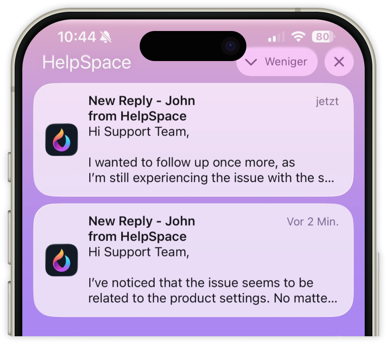 Mobile Phone Notifications