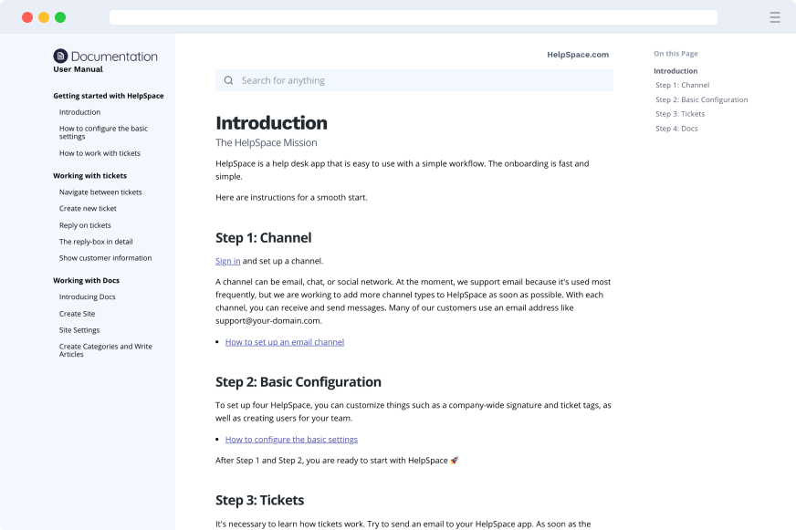 HelpSpace Docs - Documentation Style